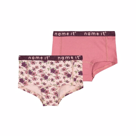 2 Pak Basis Hipsters med Blomsterprint fra Name It