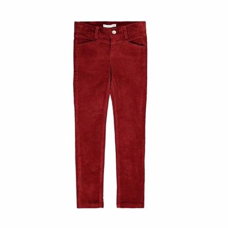 Skinny Fit Velour Bukser Spiced Apple fra Name It