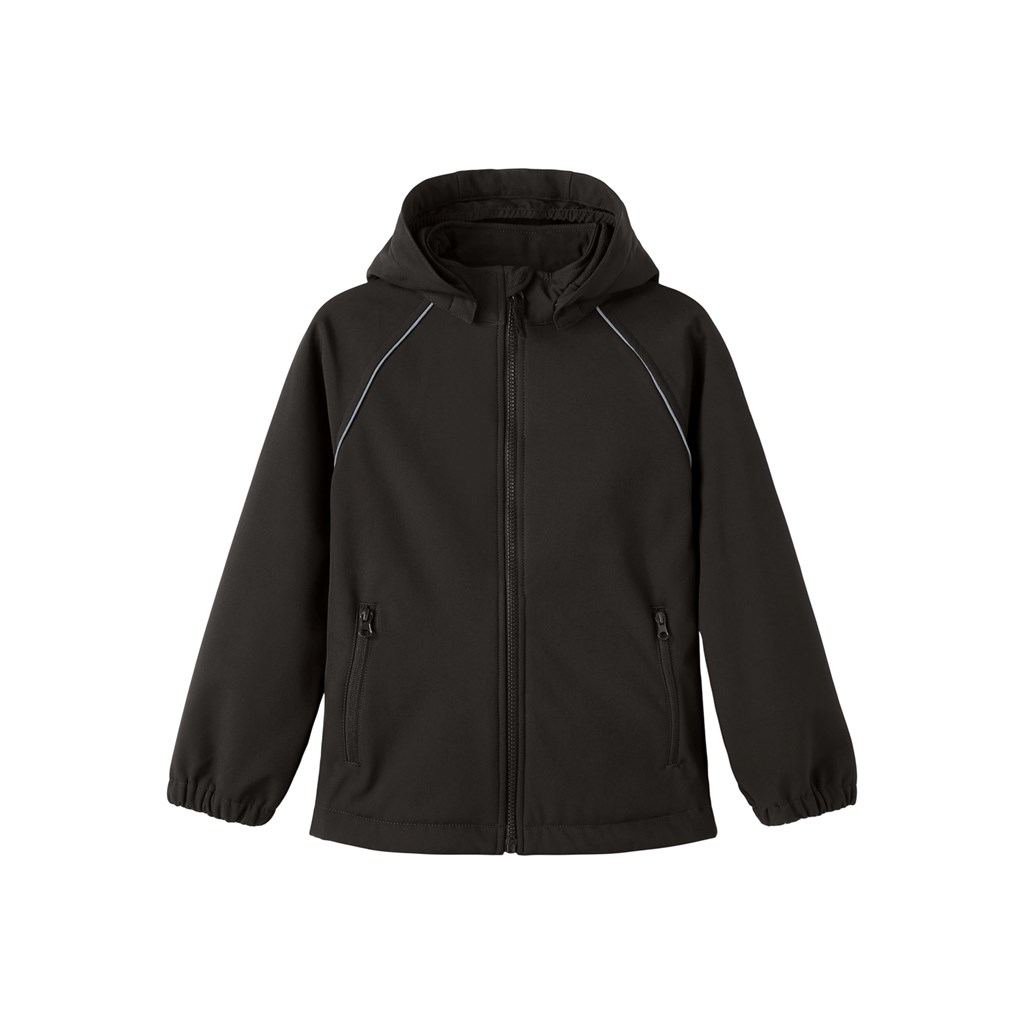 Softshell Jakke Alfa Black Sort fra Name It
