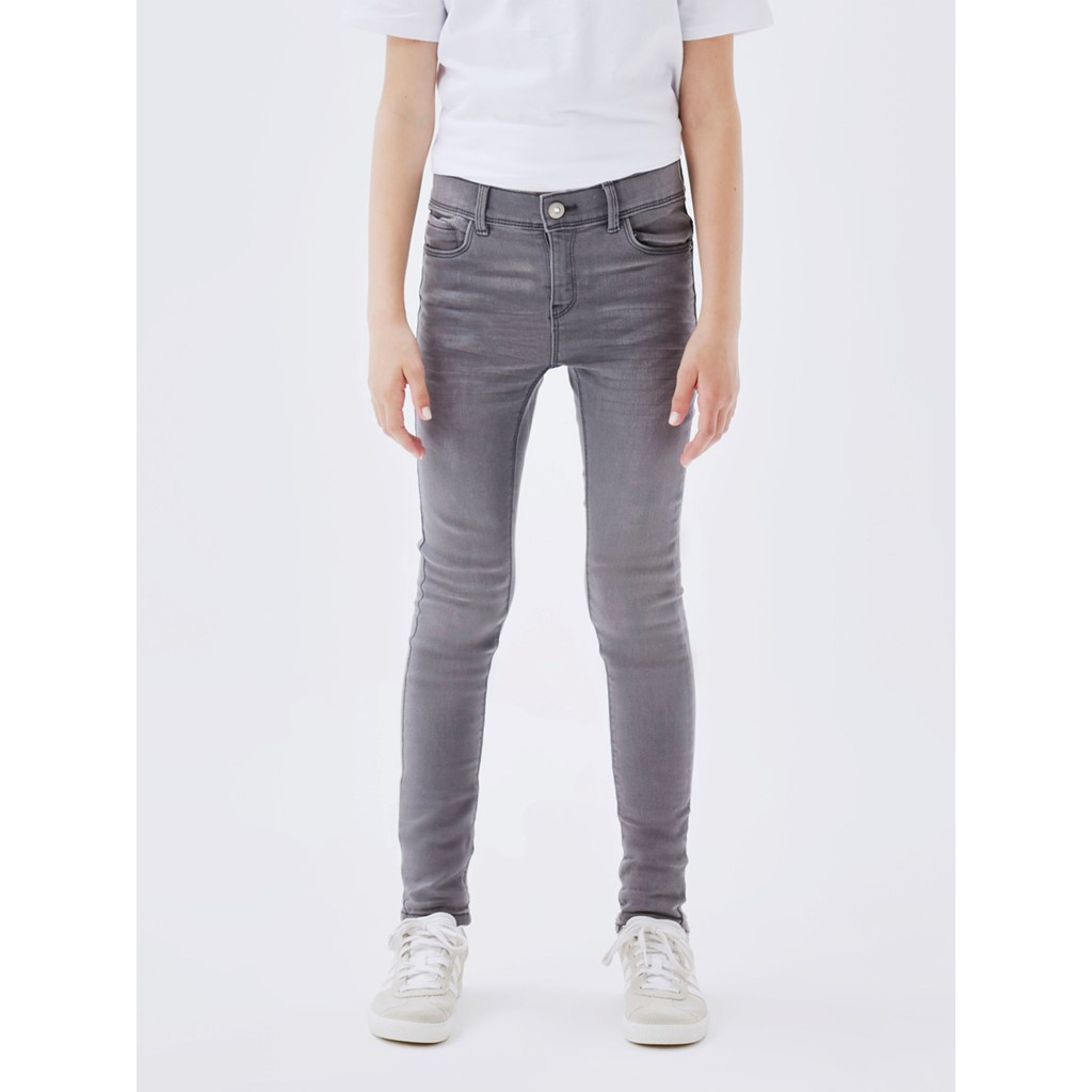 Skinny Fit Jeans Polly Medium Grey Denim fra Name It
