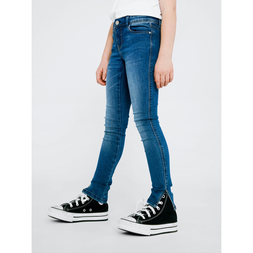 Skinny Fit Jeans Polly Dark Blue Denim fra Name It