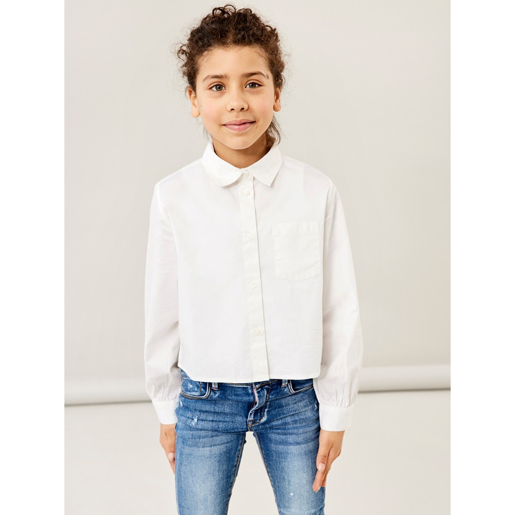 Kort Skjorte Befred Bright White fra Name It