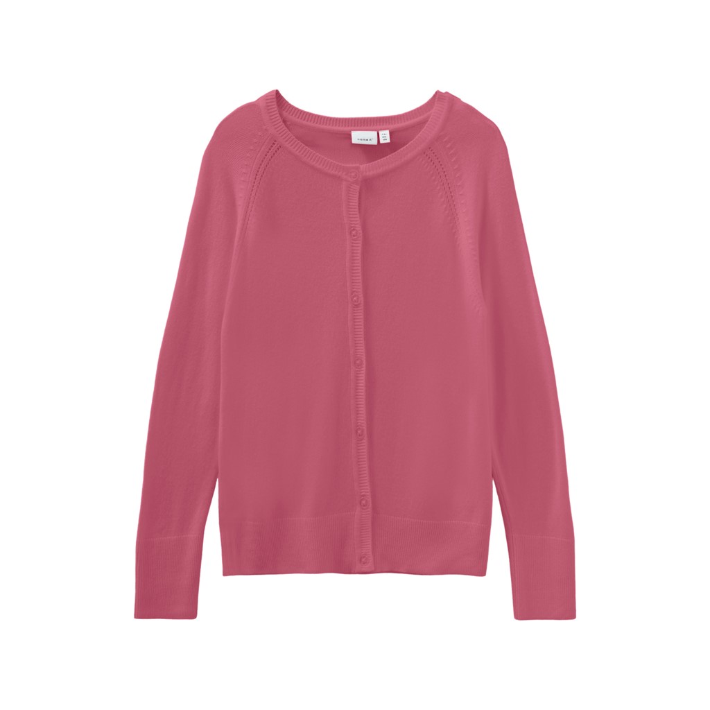 Strikket Cardigan Vioni Rose Wine fra Name It