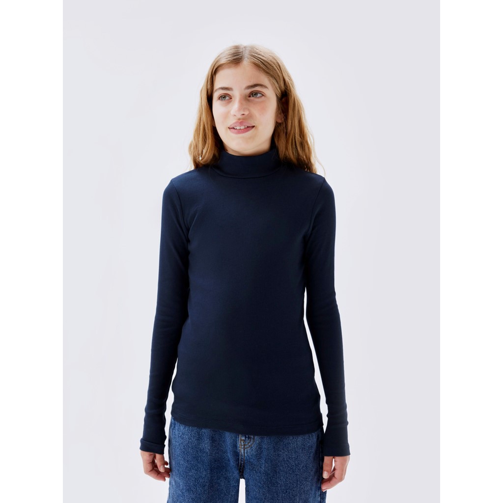 Rullekravebluse Nakal i Mørk Safir fra Name It