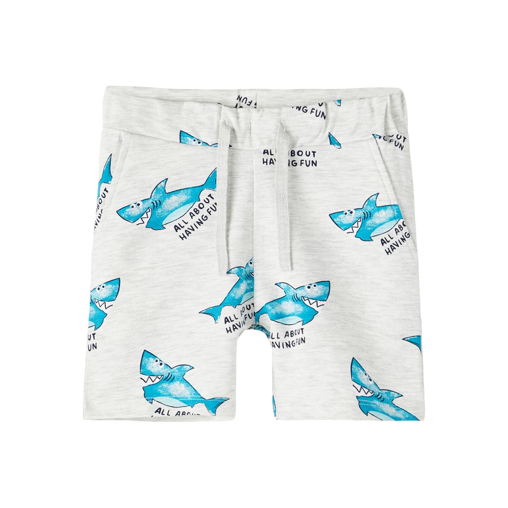 Sweat Shorts Jarl Light Grey Melange fra Name It