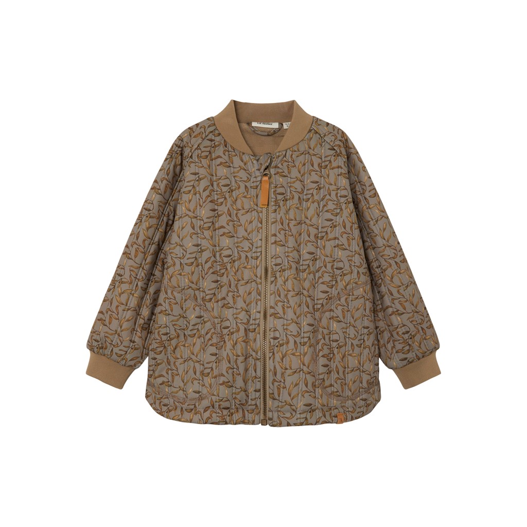Vandtæt Termojakke med Fleece fra Lil Atelier - Chinchilla