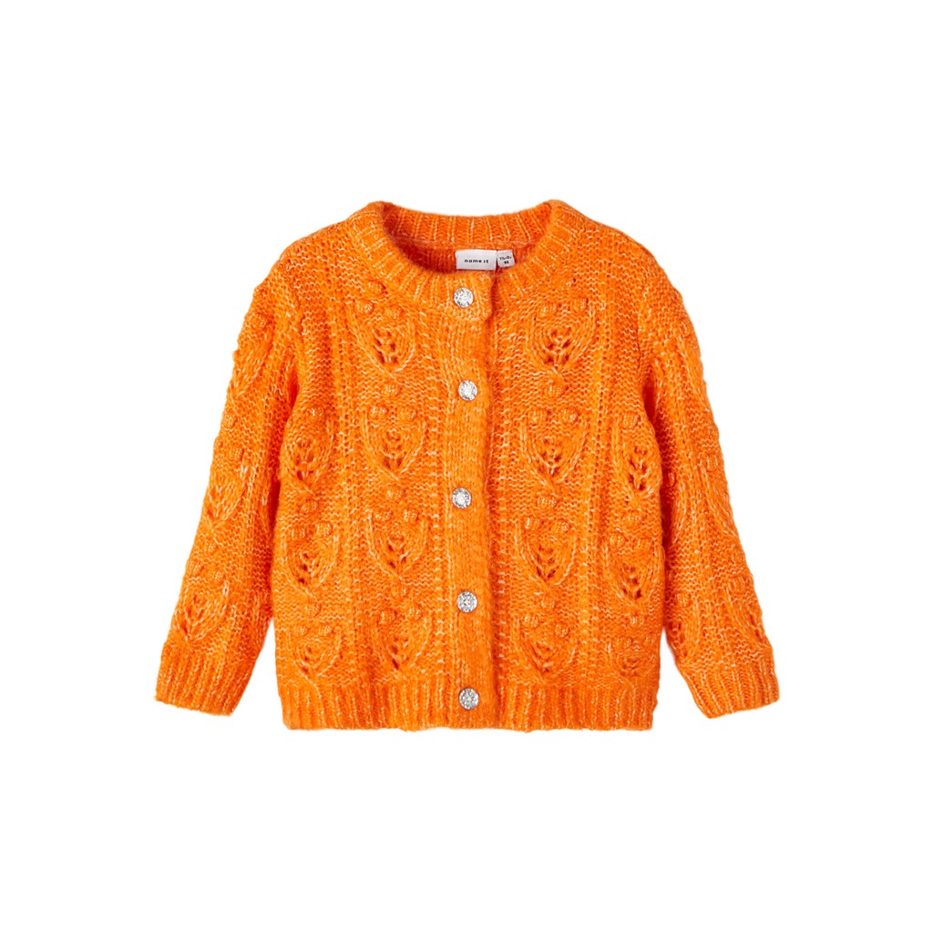 Strik Cardigan Lemille Harvest Pumpkin fra Name It