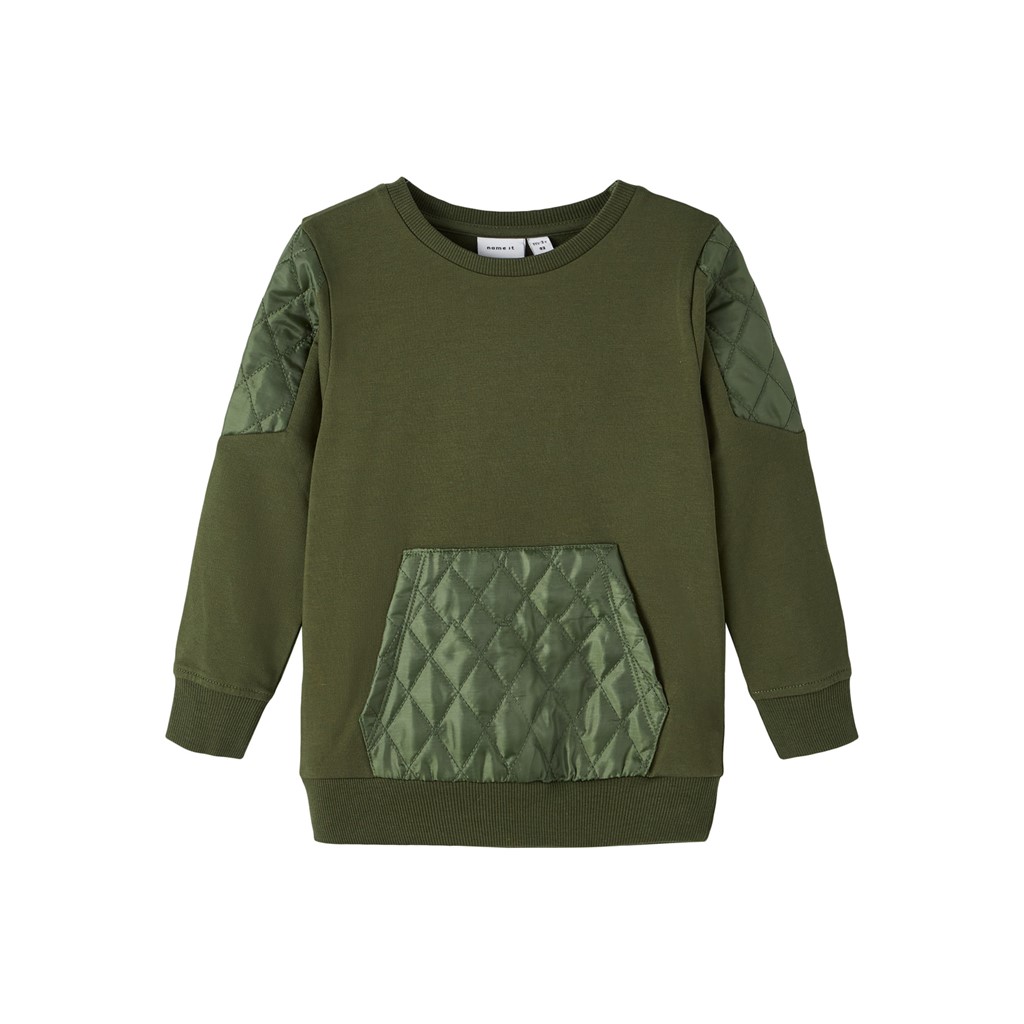 Sweatshirt Leslie i Rifle Green fra Name It - Mega Blød!
