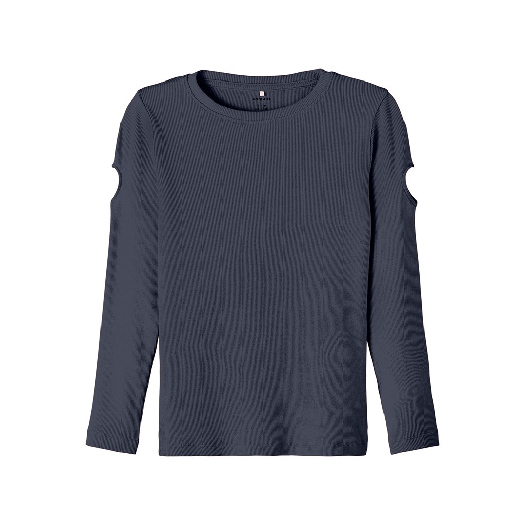 Rib Bluse Luana Dark Sapphire fra Name It