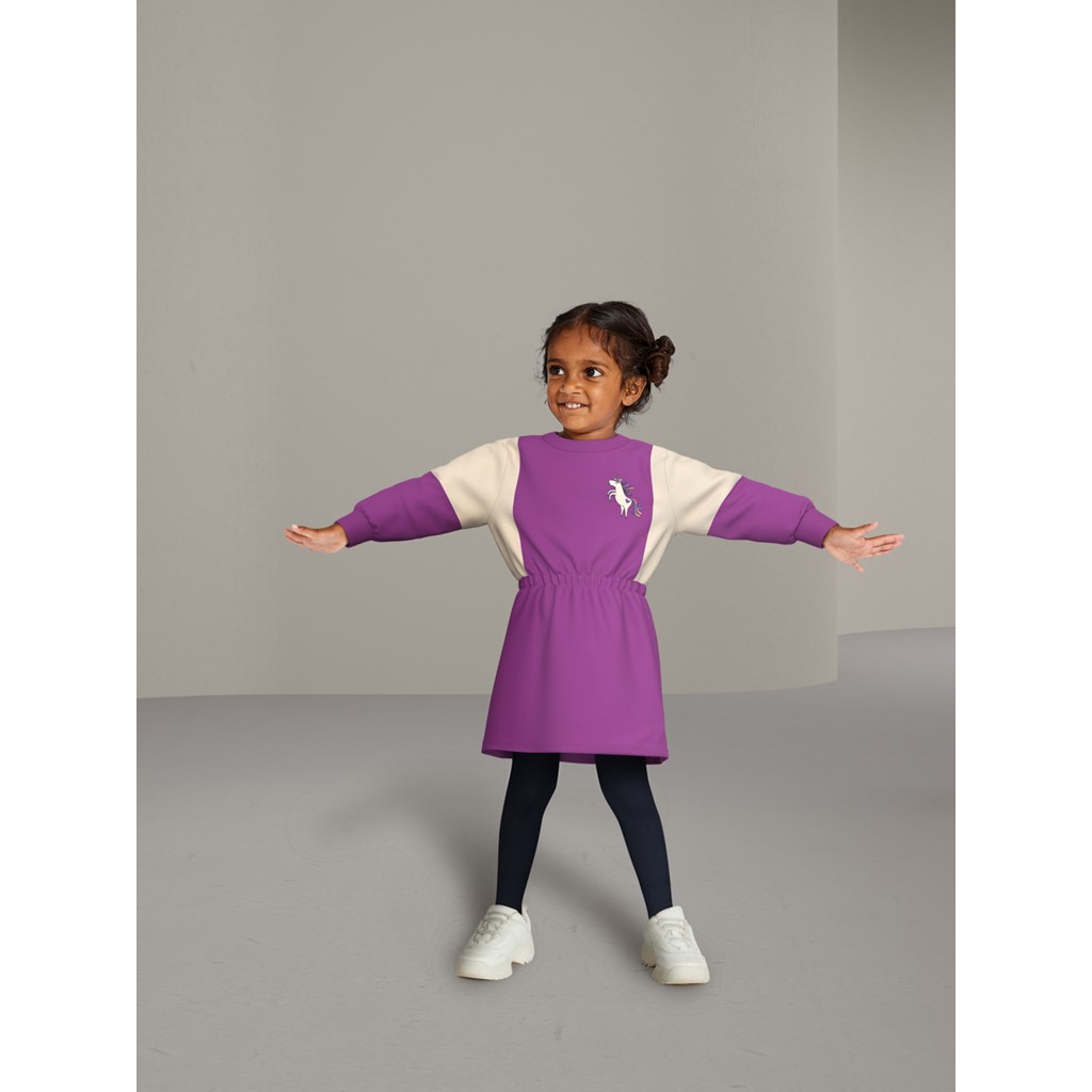 Sweat Kjole Nila Hyacinth Violet fra Name It