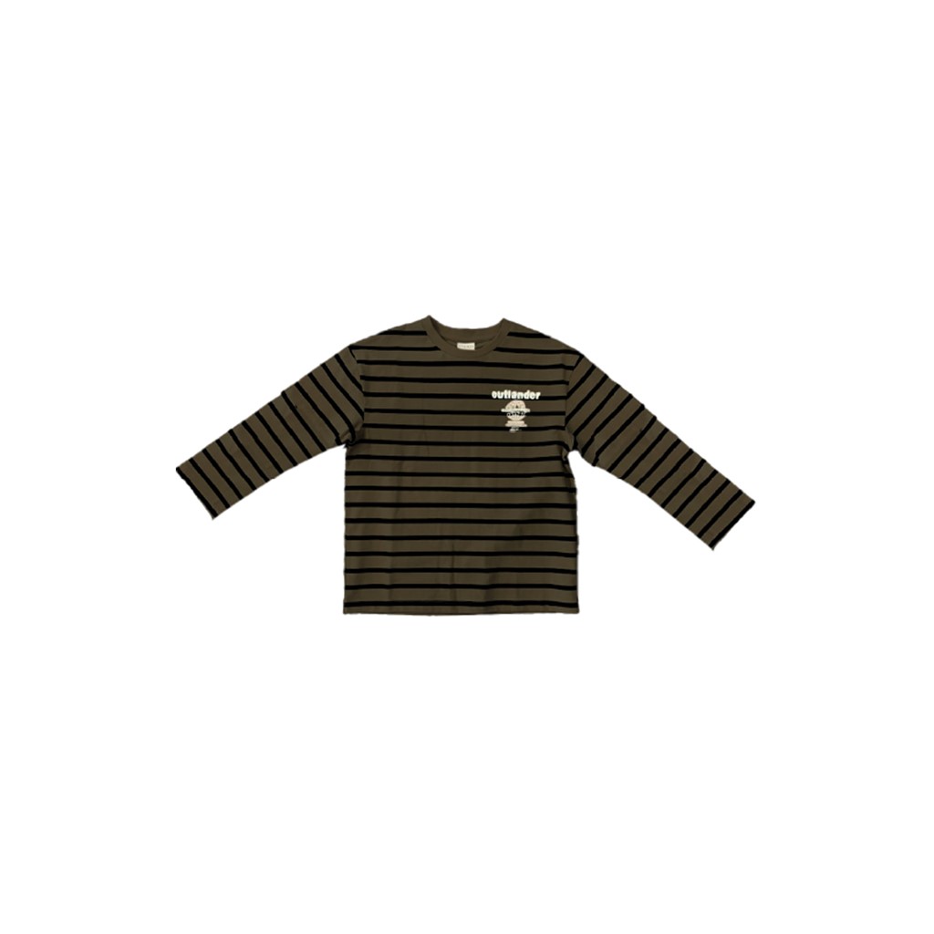 Sej Stribet Bluse Trinan i Ivy Green fra Name It