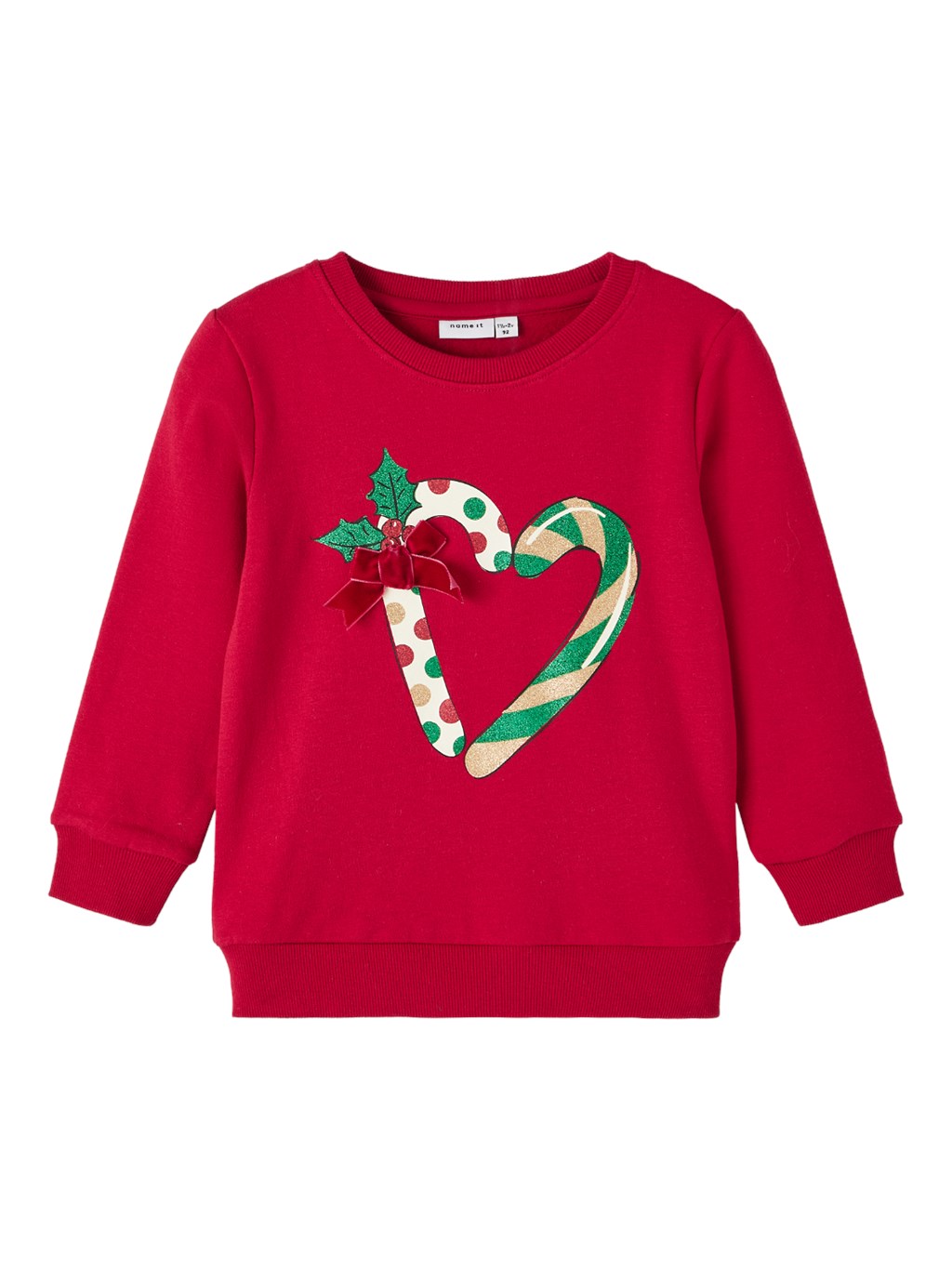 Jule Sweatshirt Rosa Jester Red fra Name It