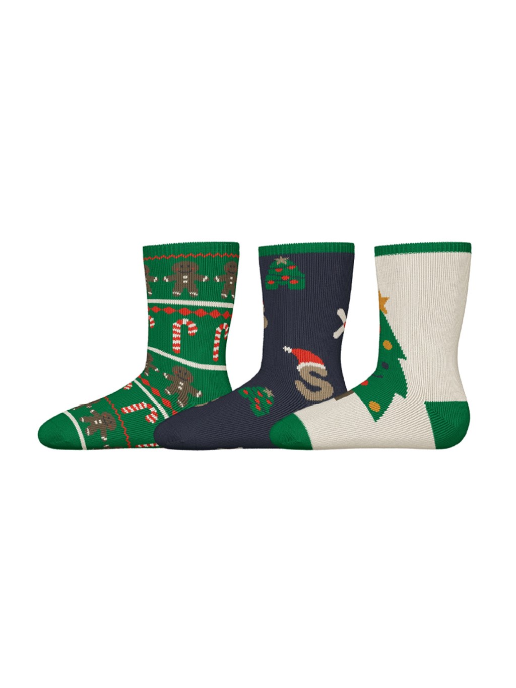 3 Pak Julesokker Richristmas Jolly Green fra Name It