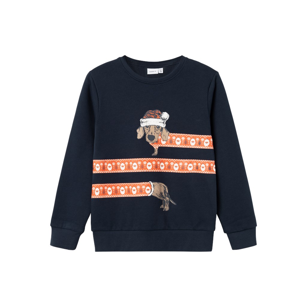 Jule Sweatshirt Remerry Dark Sapphire fra Name It