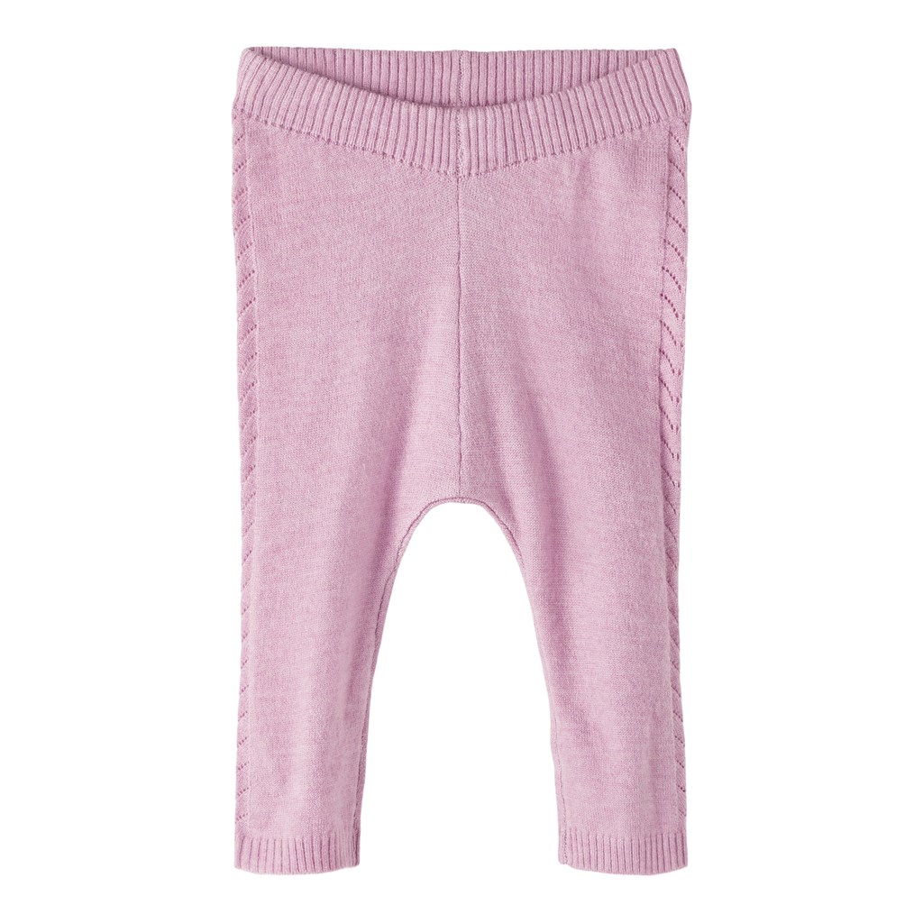 Baby Strik Bukser Remille Lavender Mist fra Name It
