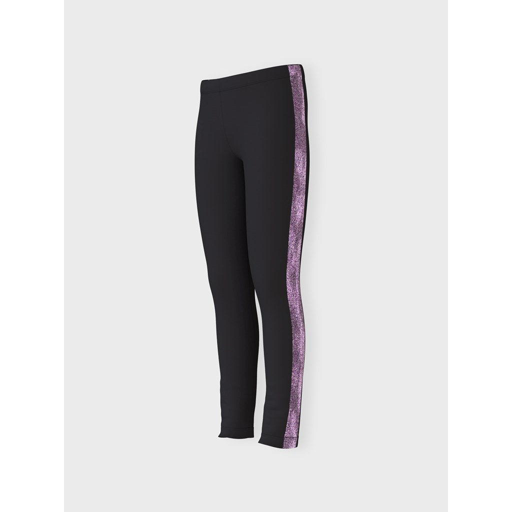Glitter Legging Vivian Black fra Name It