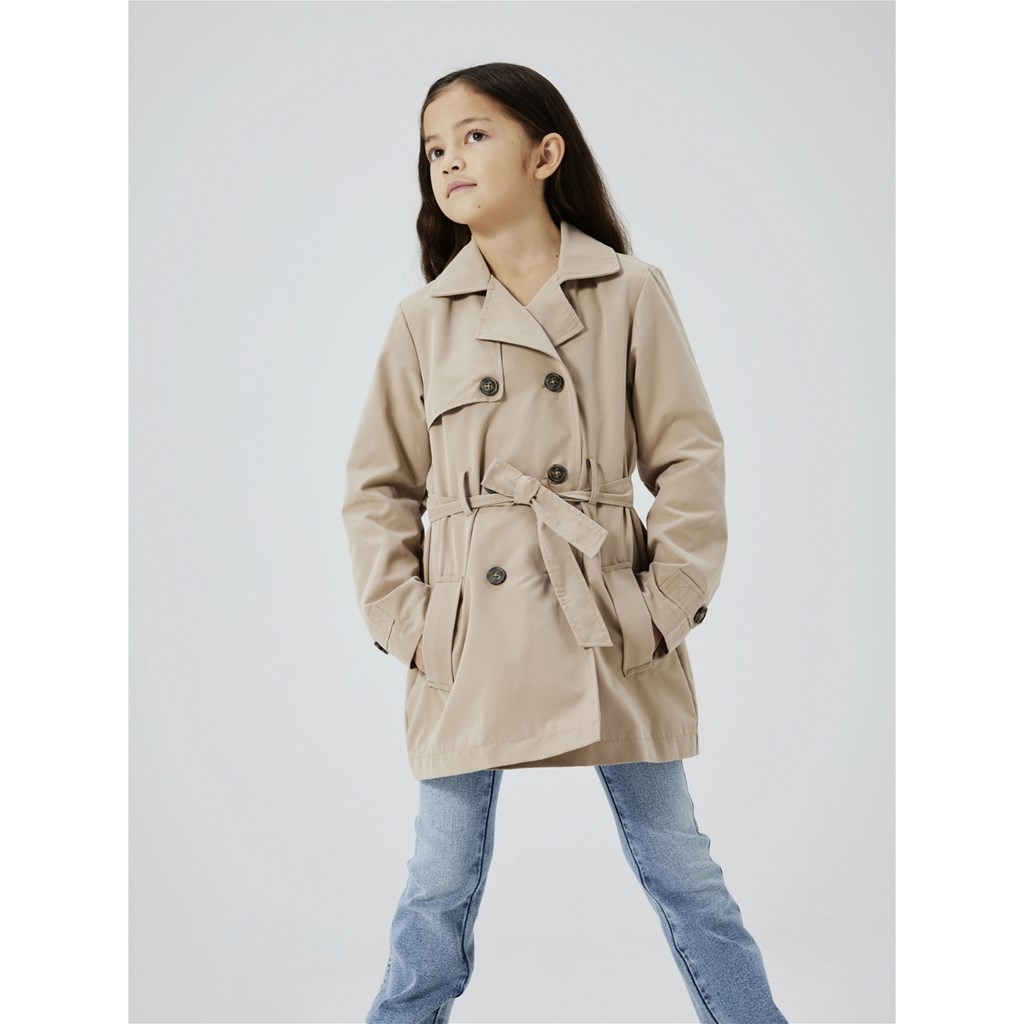 Trench Coat Madelin Savannah Tan fra Name It