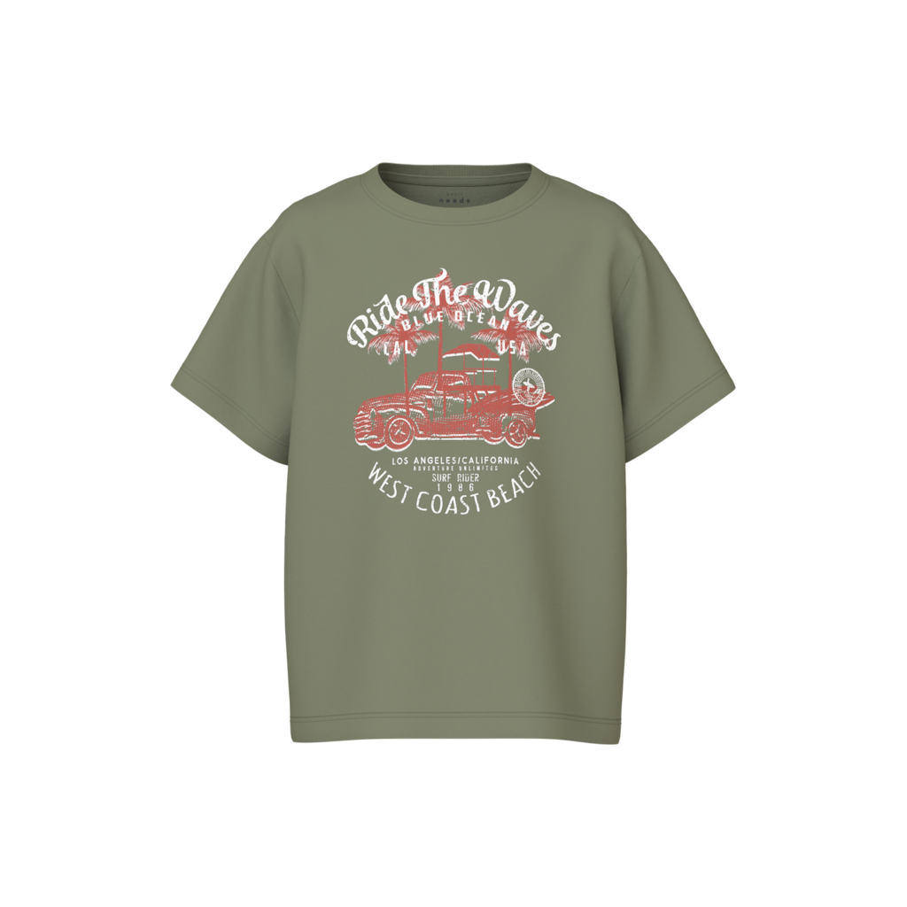 Løs T Shirt Vagno Oil Green fra Name It