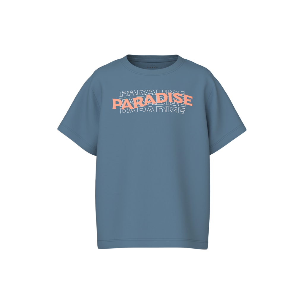 Løs T Shirt Vagno Provincial Blue fra Name It