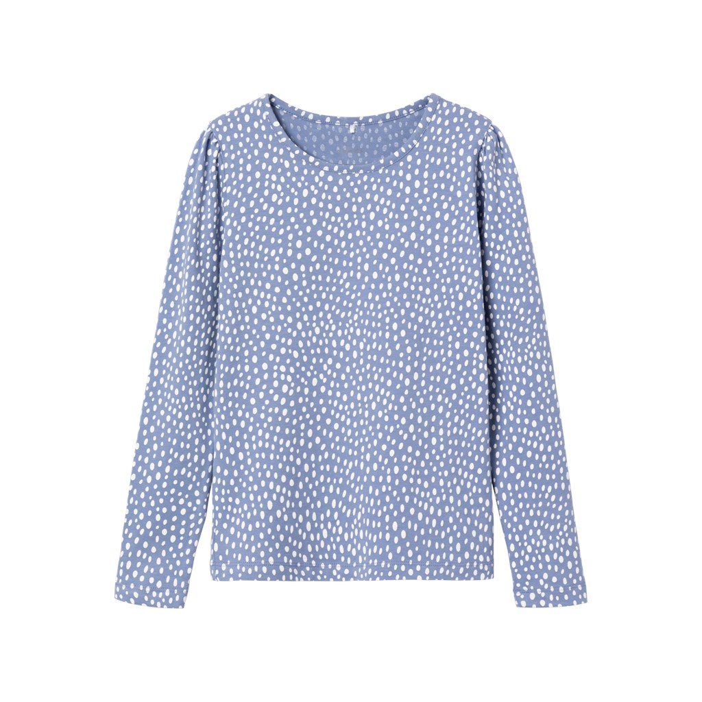 Langærmet Bluse Viline Blue Ice fra Name It