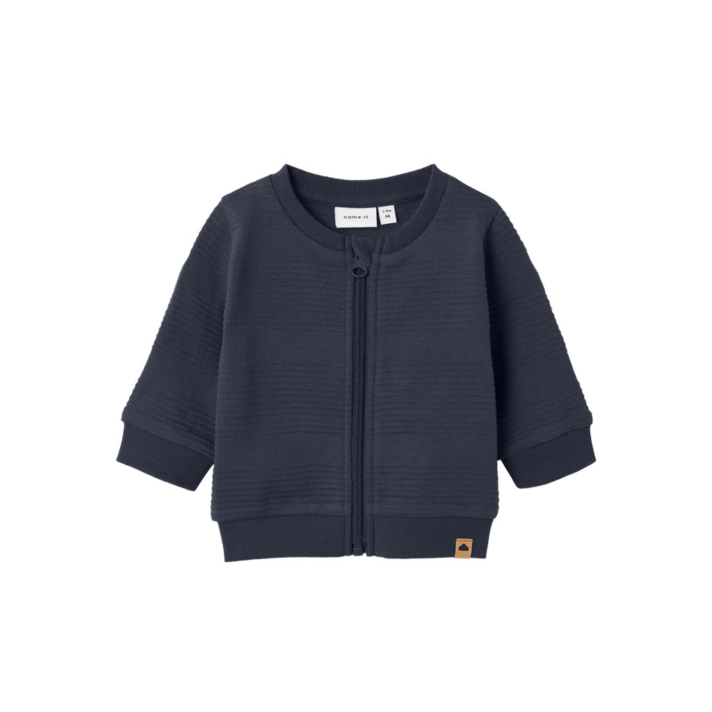 Sweat Cardigan Tobino i Mørk Safir fra Name It