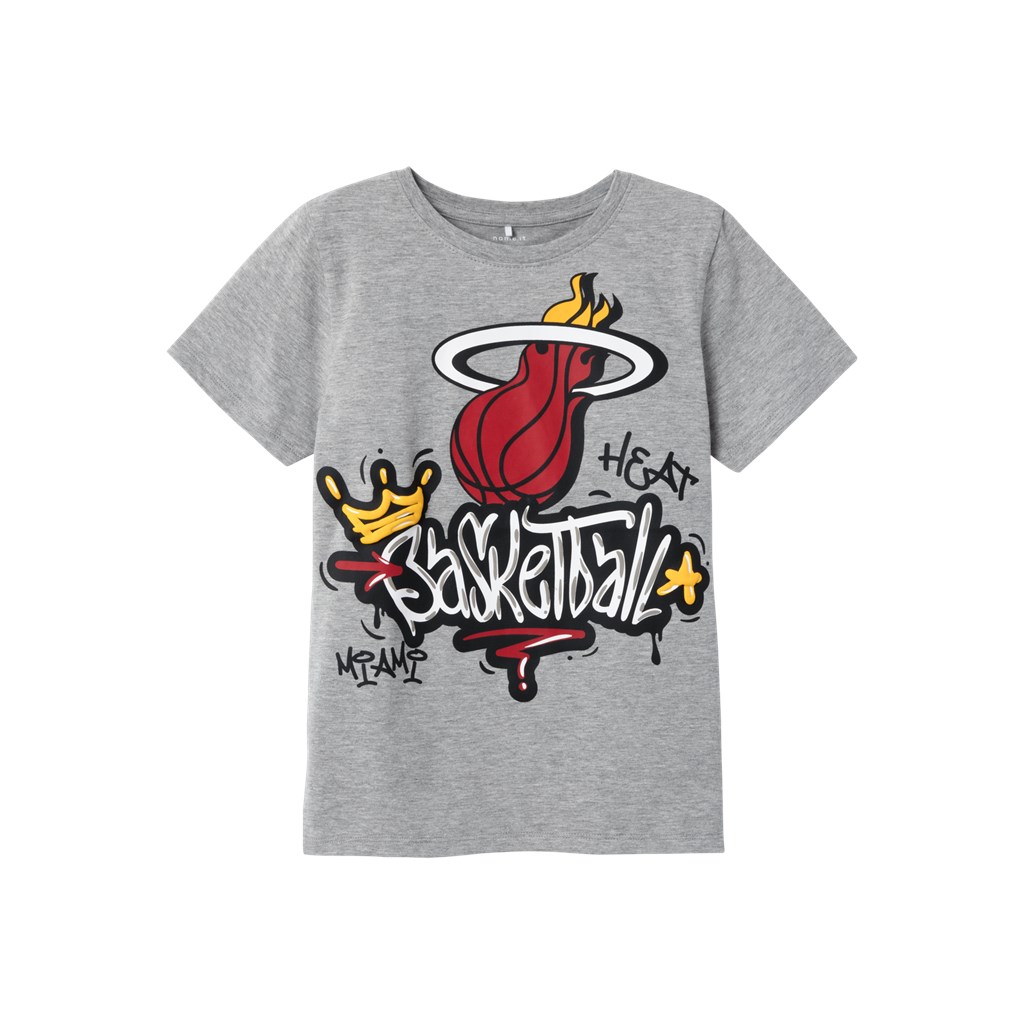 Nba Tee Jamie Grey Melange fra Name It