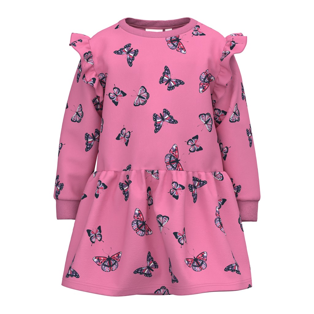 Sommerfugle Sweat Kjole Tasja Wild Orchid fra Name It