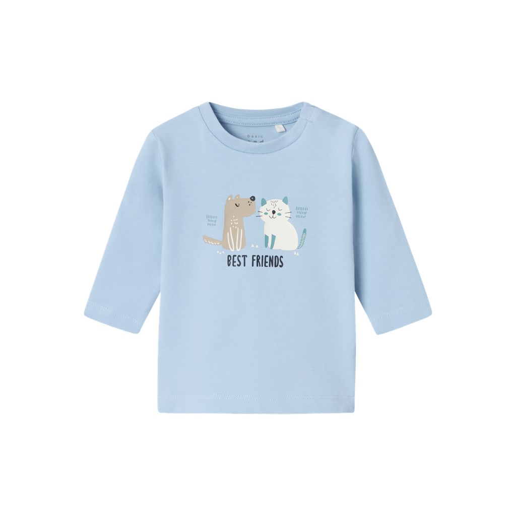 Langærmet Bluse Vacion Chambray Blue fra Name It