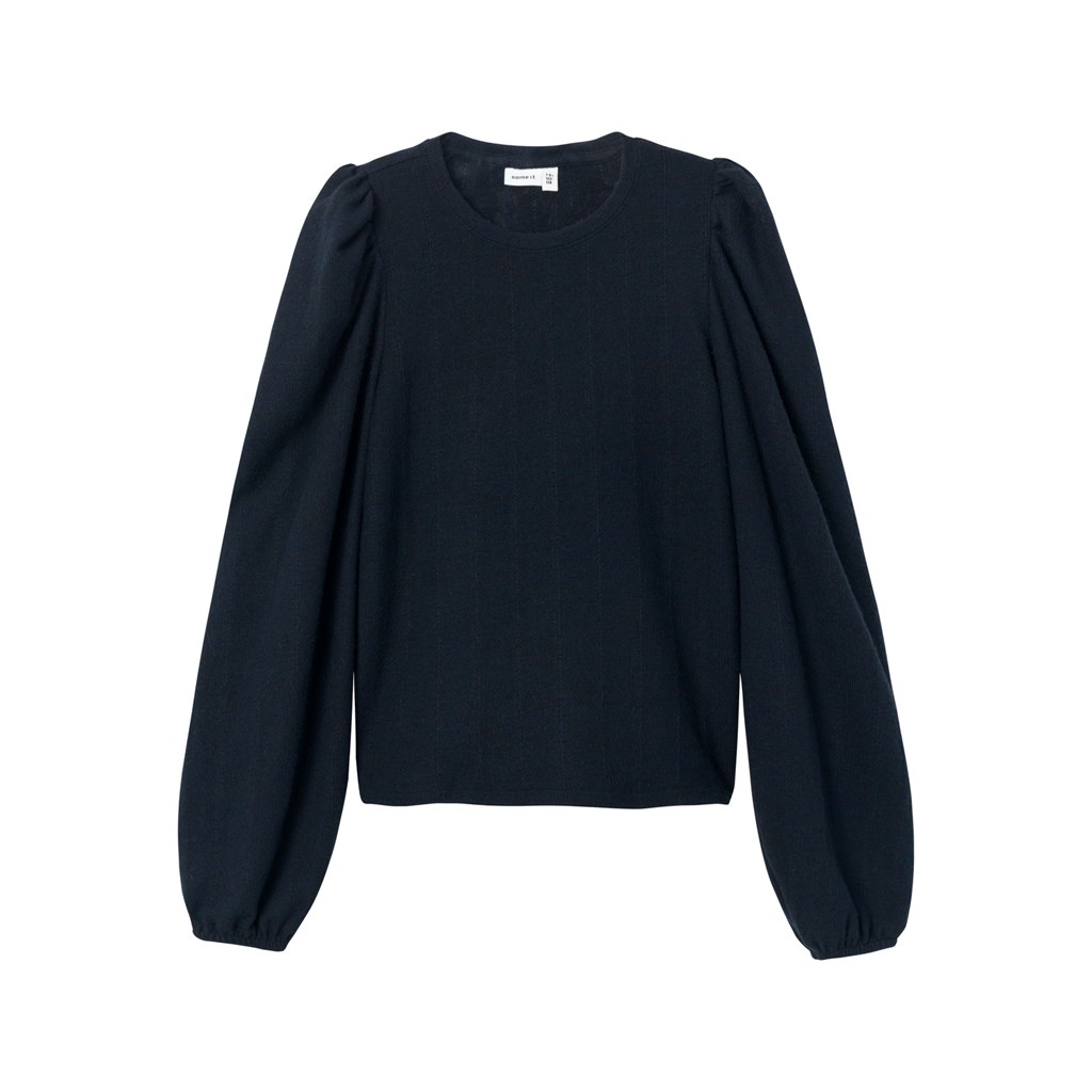 Langærmet Bluse Bobbeline Dark Sapphire fra Name It