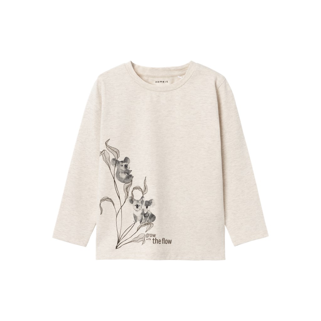 Langærmet Bluse Toms Peyote Melange fra Name It