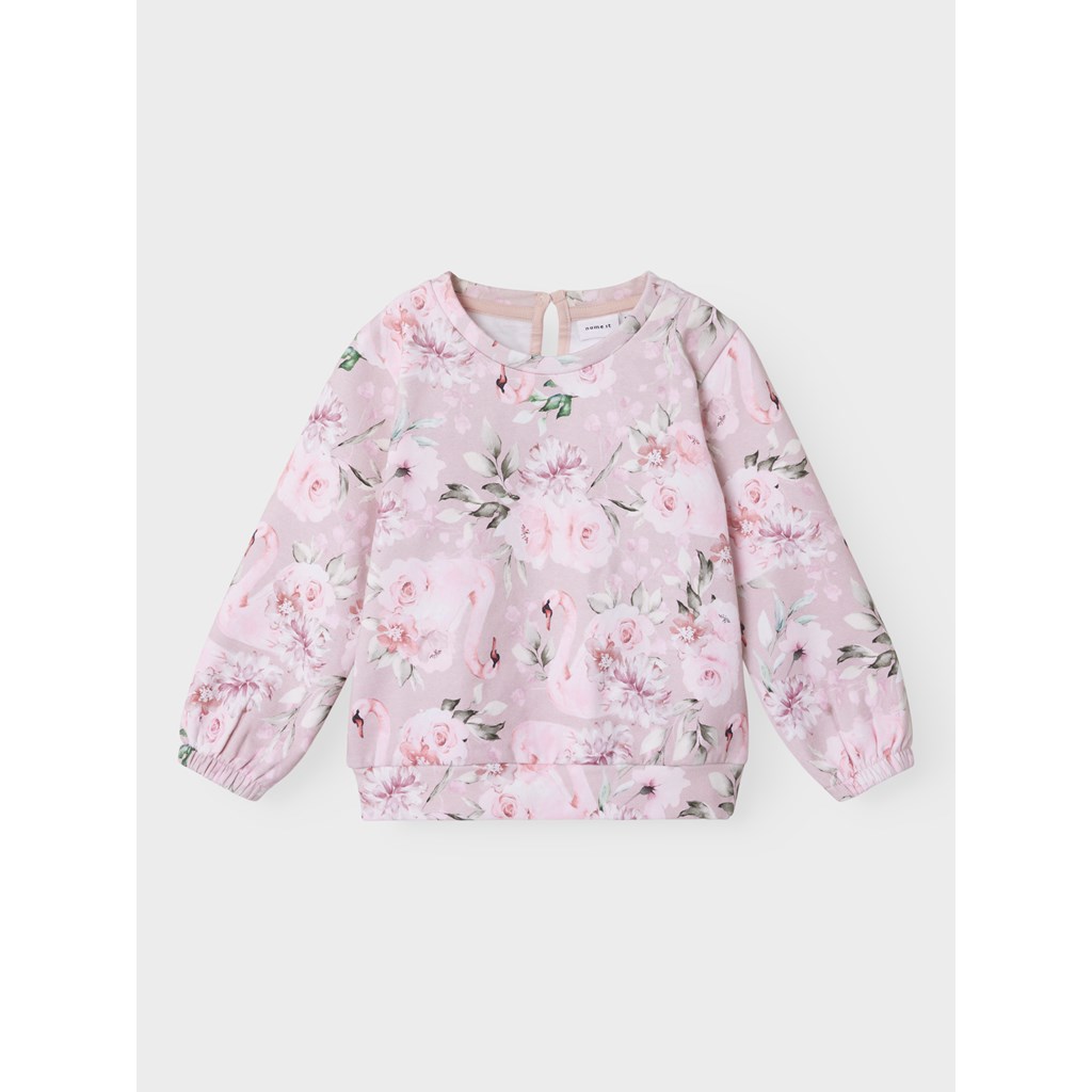 Blomster Sweatshirt Tonia Sepia Rose fra Name It