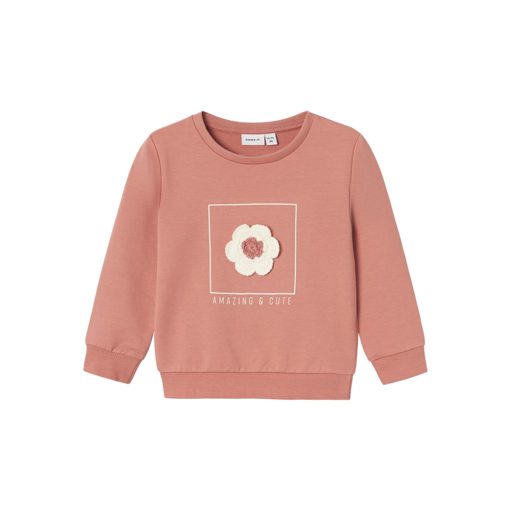 Sweatshirt Bonny Sweat Ash Rose fra Name It
