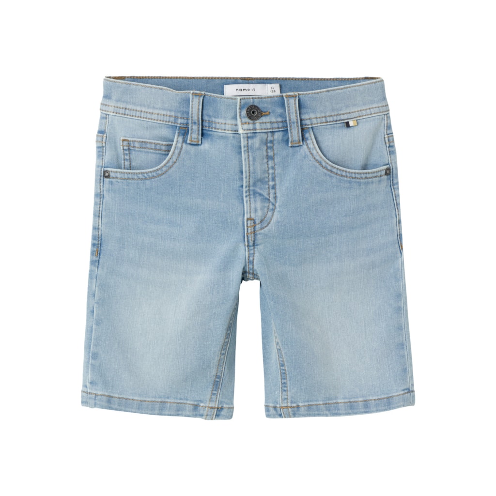Slim Denim Shorts Silas Light Blue Denim fra Name It