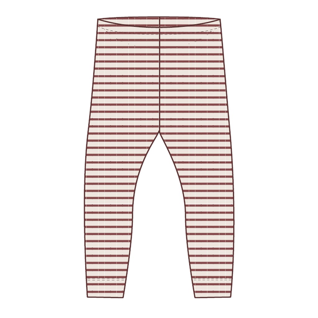 Modal Rib Leggings Bany Apple Butter fra Name It