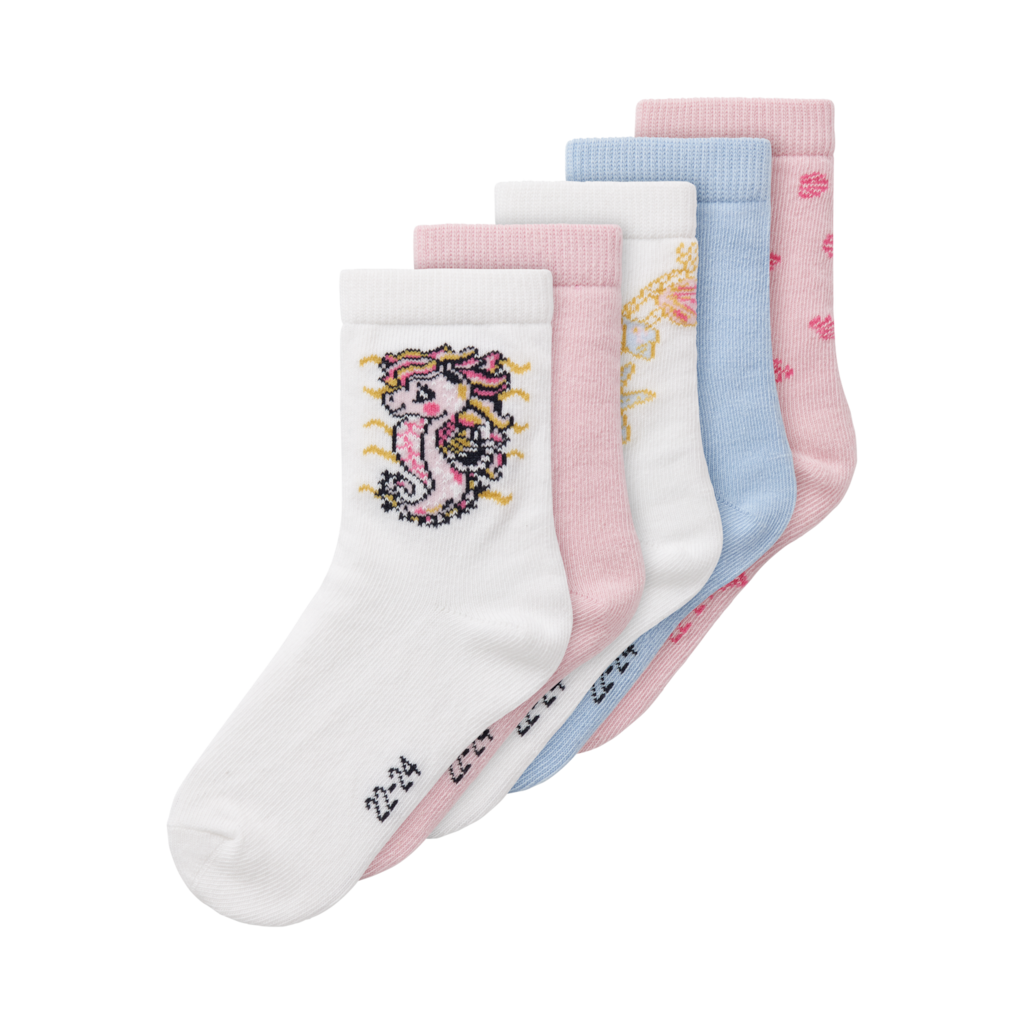 5 Pak Sokker Vinni Bright White fra Name It