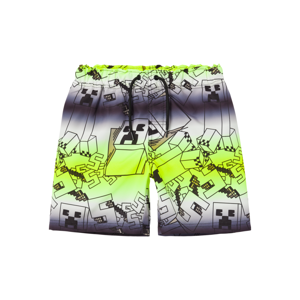 Minecraft Badeshorts Muxin Safety Yellow fra Name It