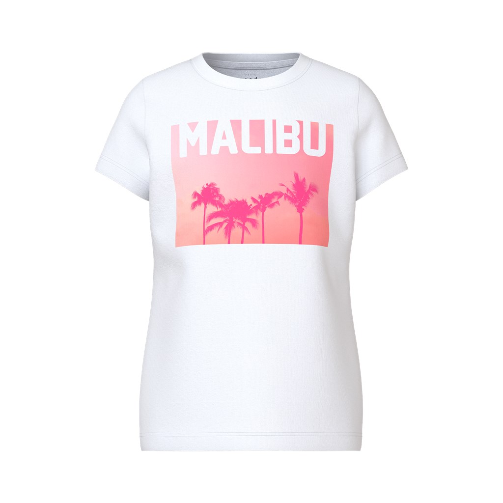 T Shirt Votea Bright White Palms fra Name It