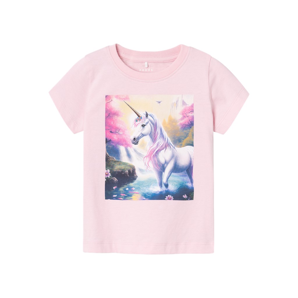 Enhjørning T Shirt Votea Parfait Pink fra Name It
