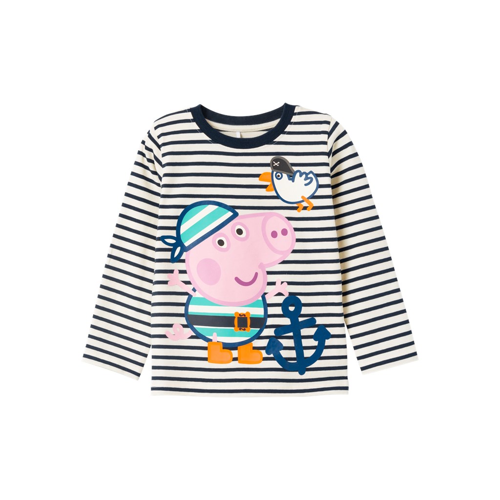 Gurli Gris Langærmet Bluse Mister Jet Stream fra Name It