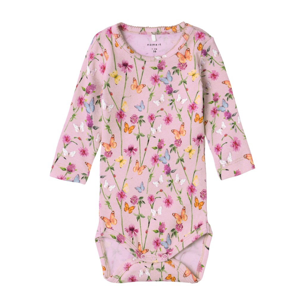 Langærmet Body Folia Parfait Pink fra Name It