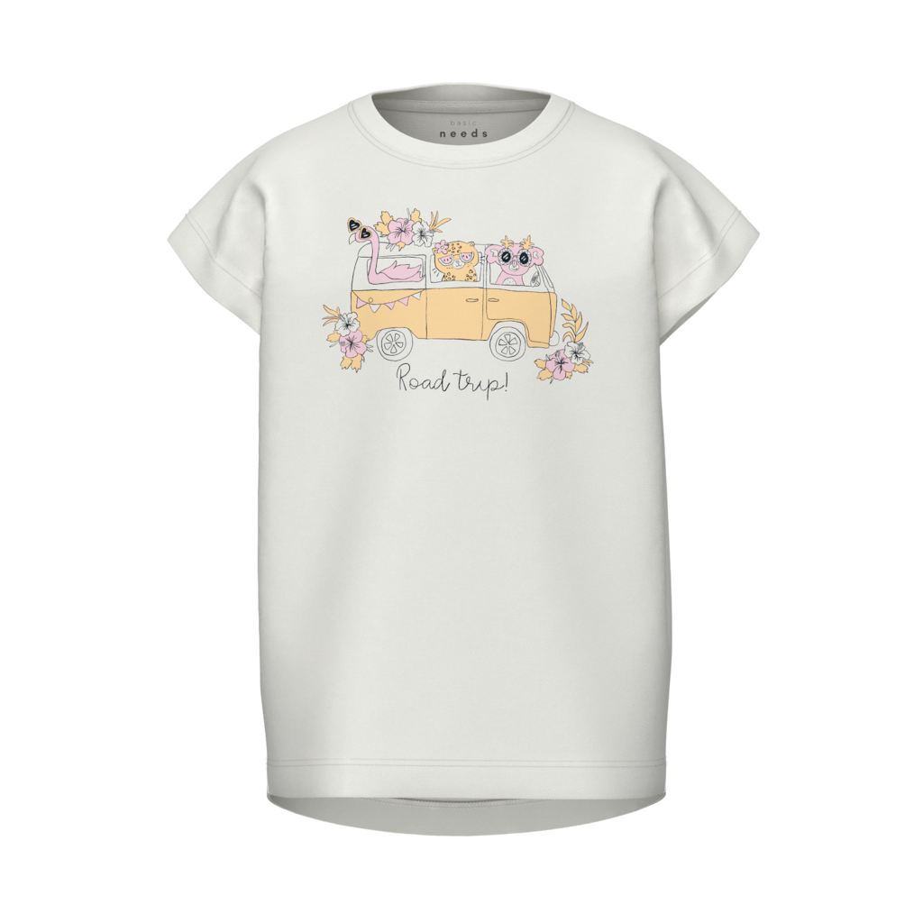 T Shirt Violet Bright White fra Name It