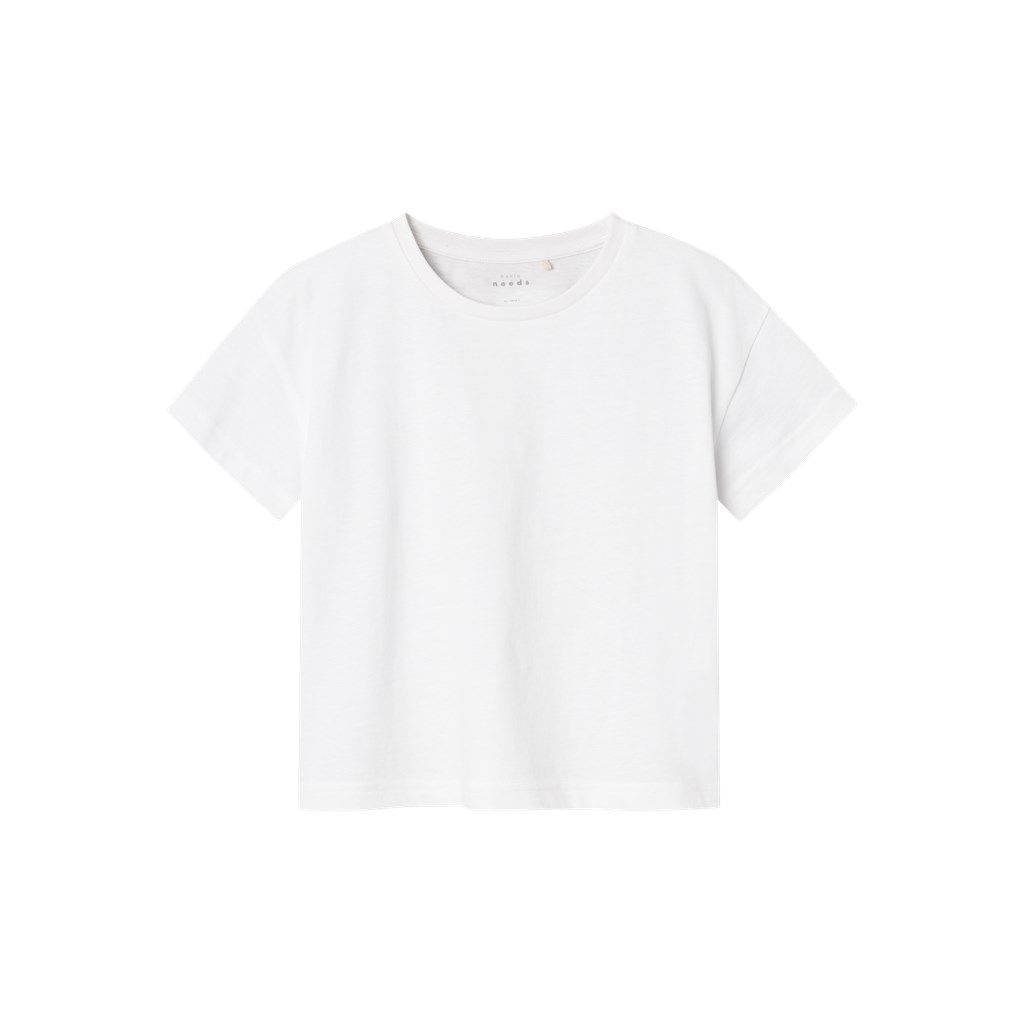 Kort Boxy T Shirt Vita Bright White fra Name It