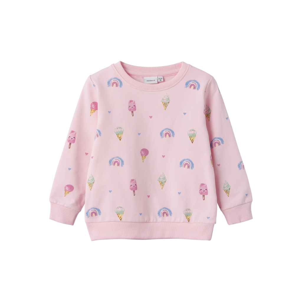 Sweatshirt Fransia Parfait Pink fra Name It