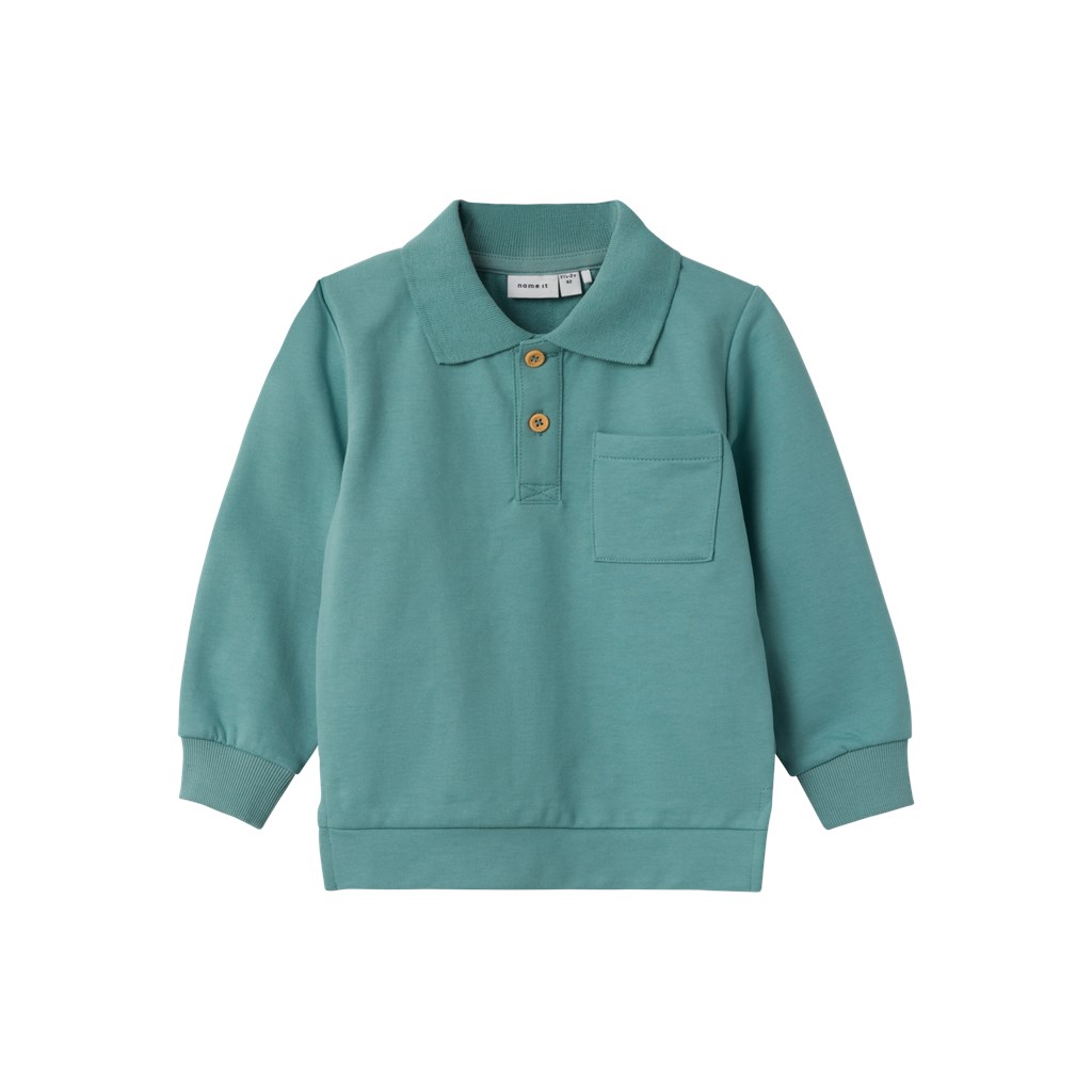 Sweatshirt Dominic Mineral Blue fra Name It