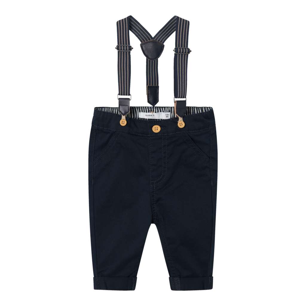 Slim Chino Twill Bukser Ryan Dark Sapphire fra Name It