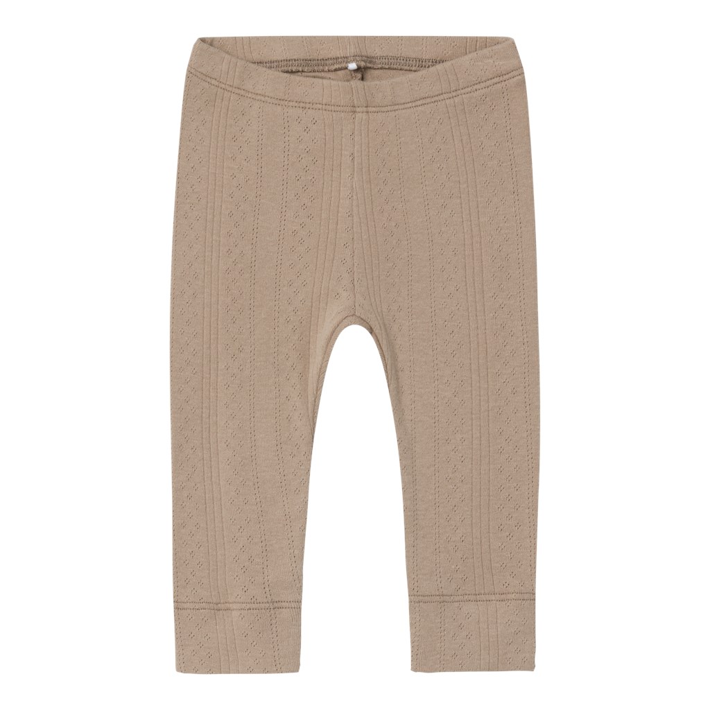 Hulmønster Leggings Ninna Savannah Tan fra Name It