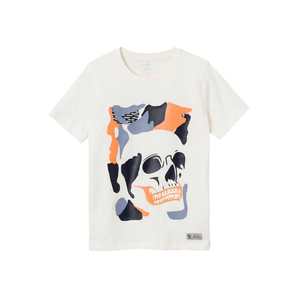 T-shirt Dalan Jet Stream med farverigt skull print