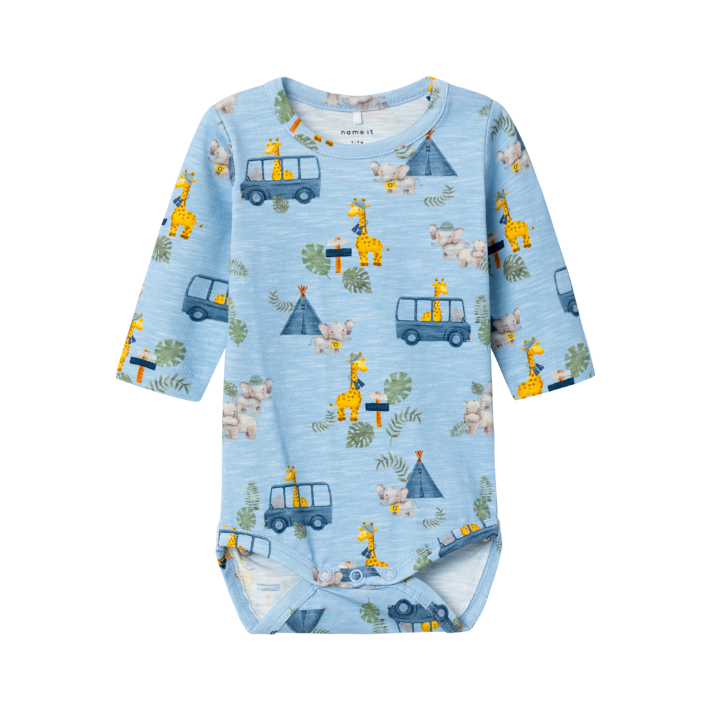 Langærmet Body Hobin Chambray Blue fra Name It