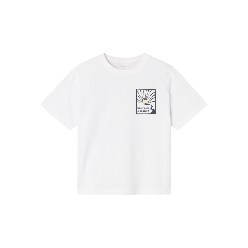 Løs T Shirt Haliam Bright White fra Name It