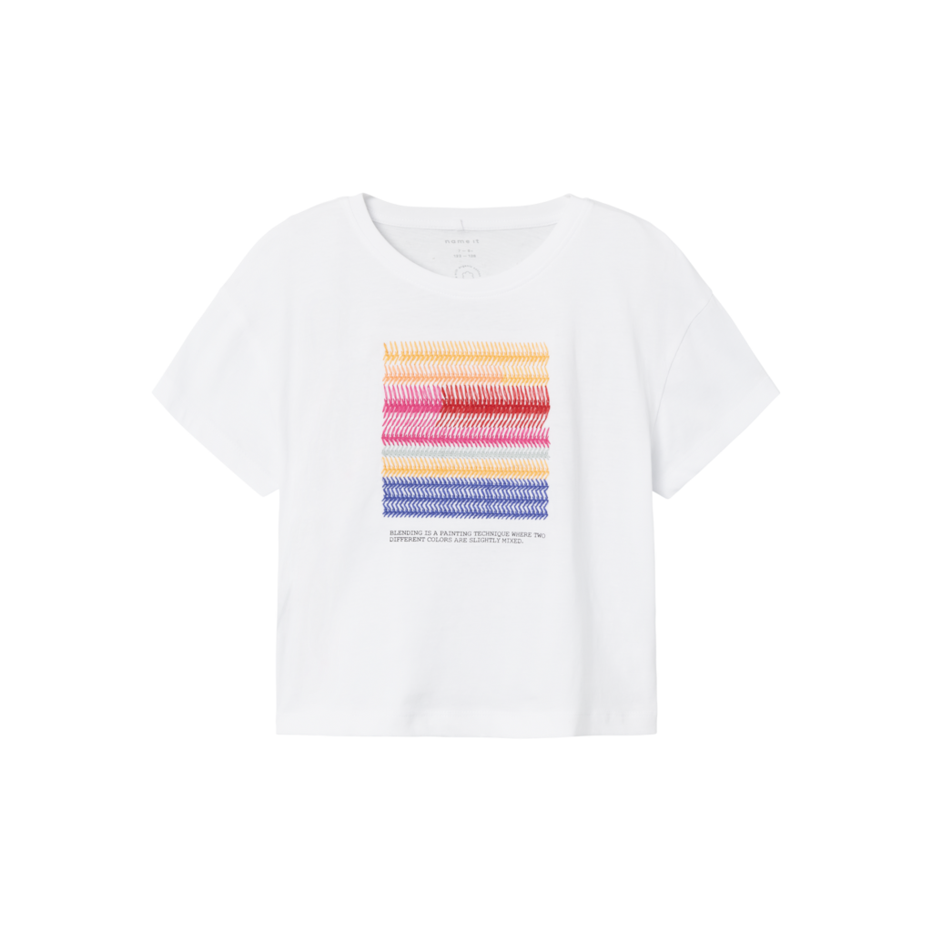 Løs T Shirt Hambi Bright White fra Name It
